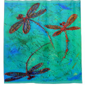 Dragonfly Dance Douchegordijn (Voorkant)