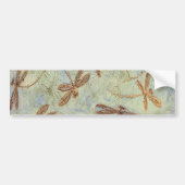 Dragonfly Dance Gold Bumpersticker (Voorkant)