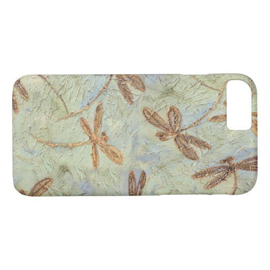 Dragonfly Dance Gold Case-Mate iPhone Case (Achterkant (Horizontaal))