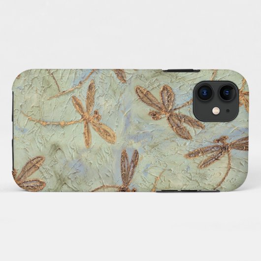 Dragonfly Dance Gold Case-Mate iPhone Case (Achterkant (horizontaal))