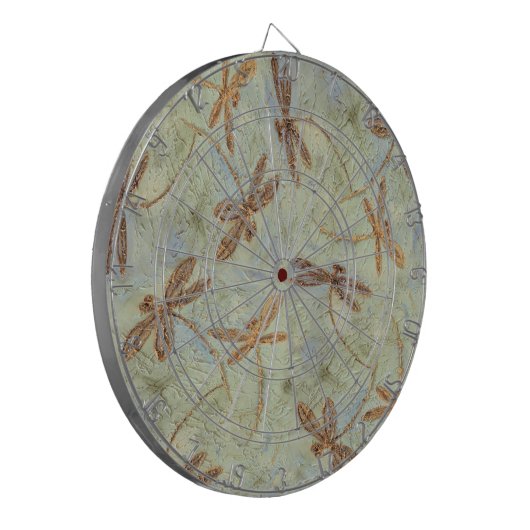 Dragonfly Dance Gold Dartbord (Voorkant Links)