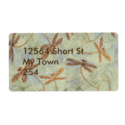 Dragonfly Dance Gold Etiket (Voorkant)