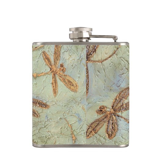 Dragonfly Dance Gold Heupfles (Achterkant)