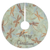 Dragonfly Dance Gold kerstboomrok Kerstboom Rok (Voorkant)