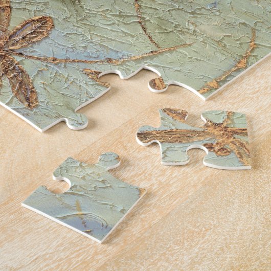 Dragonfly Dance Gold Legpuzzel (Zijkant)