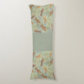 Dragonfly Dance Gold Lichaamskussen (Voorkant Verticaal)