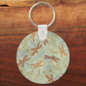 Dragonfly Dance Gold Sleutelhanger (Voorkant)