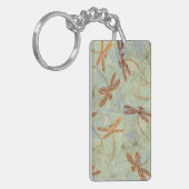 Dragonfly Dance Gold Sleutelhanger (Voorkant Links)