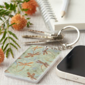 Dragonfly Dance Gold Sleutelhanger (Voorkant Rechts)