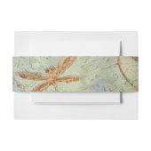 Dragonfly Dance Gold Uitnodigingen Wikkel (Voorkant Voorbeeld)