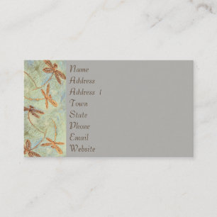 Dragonfly Dance Gold-Visitekaartjes Visitekaartje