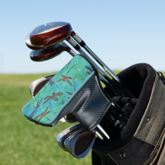 Dragonfly Dance Golfheadcover (Insitu)