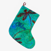 Dragonfly Dance Grote Kerstsok (Voorkant (Hangend))