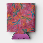 Dragonfly Dance Hot Fuchsia Blikjeskoeler (Voorkant)