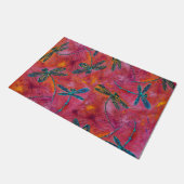 Dragonfly Dance Hot Fuchsia door Mat (Schuin)