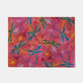 Dragonfly Dance Hot Fuchsia door Mat (Voorkant)