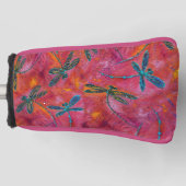 Dragonfly Dance Hot Fuchsia Golfheadcover (Voorkant)