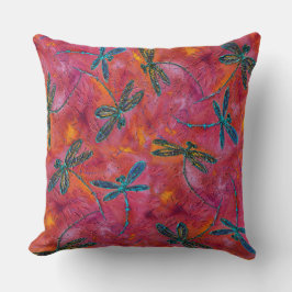 Dragonfly Dance Hot Fuchsia Kussen