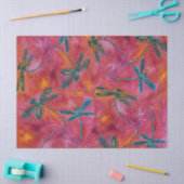 Dragonfly Dance Hot Fuchsia Tissuepapier (Craft)