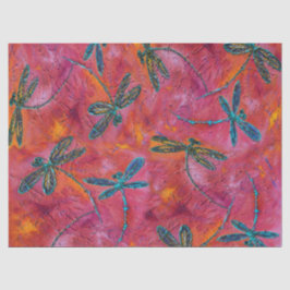 Dragonfly Dance Hot Fuchsia Tissuepapier