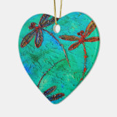 Dragonfly Dance Keramisch Ornament (Links)