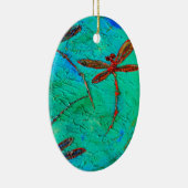 Dragonfly Dance Keramisch Ornament (Rechts)