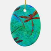 Dragonfly Dance Keramisch Ornament (Voorkant)