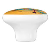 Dragonfly Dance Keramische Knop (Zijkant)