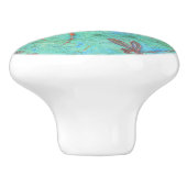 Dragonfly Dance Keramische Knop (Zijkant)