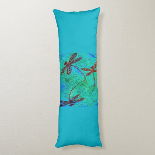 Dragonfly Dance Lichaamskussen (Achterkant (Verticaal))