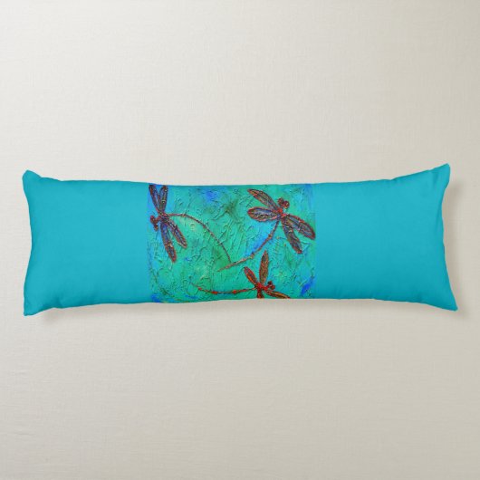 Dragonfly Dance Lichaamskussen (Achterkant)
