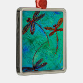 Dragonfly Dance Metalen Ornament (Rechts)