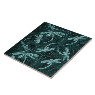 Dragonfly Dance Midnight Blue Tegeltje