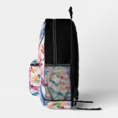 Dragonfly Dance Print Cut Naaizak Bedrukte Rugzak (Rechts)