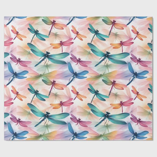 Dragonfly Dance Print Cut Naaizak Cadeaupapier (Vlak)