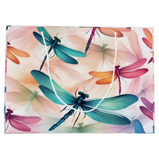 Dragonfly Dance Print Cut Naaizak Groot Cadeauzakje (Achterkant)