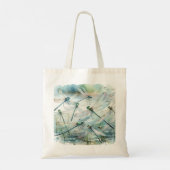 Dragonfly Dance REF181 - Watercolor Tote Bag (Achterkant)
