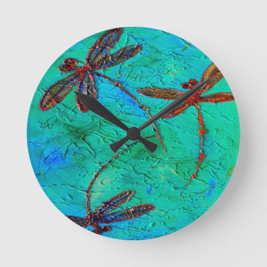 Dragonfly Dance Ronde Klok (Voorkant)