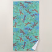 Dragonfly Dance Strandlaken (Voorkant)