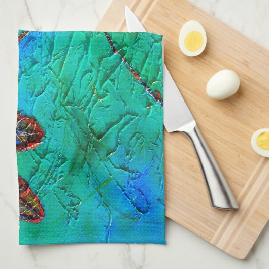 Dragonfly Dance Theedoek (Quarter Fold)