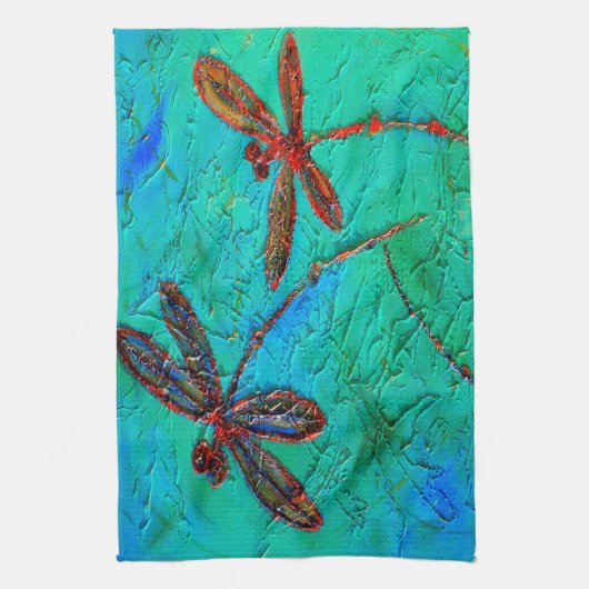 Dragonfly Dance Theedoek (Verticaal)