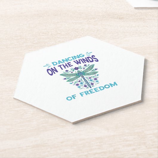 Dragonfly Dancing On The Winds Dragonfly Lovers Dr Kartonnen Onderzetters (Schuin)