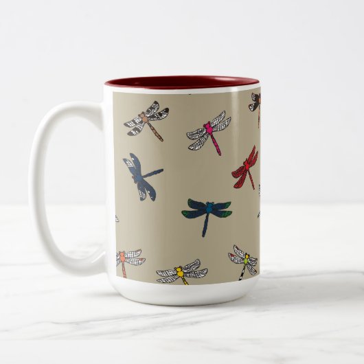 Dragonfly Dandy Coffee/Tea Mok (Links)