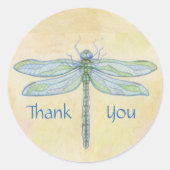 Dragonfly dank u sticker (Voorkant)