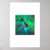 dragonfly dans groen poster (Voorkant)