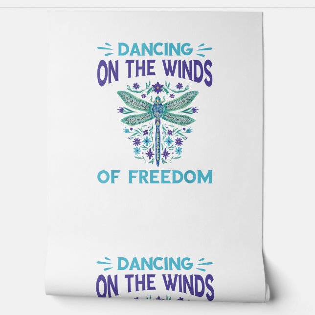 Dragonfly dansen op de wind Dragonfly houdt van Dr Behang (Afrollen)