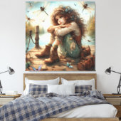 Dragonfly Day Dream 1 Canvas Afdruk (Insitu (Slaapkamer))