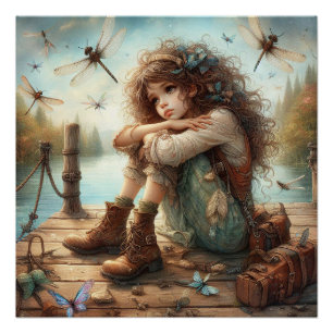 Dragonfly Day Dream 1 Perfect Poster