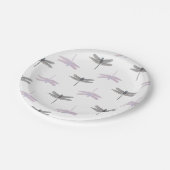 Dragonfly Daylight White Papieren Bordje (Gekanteld)