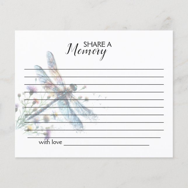 Dragonfly Deel een Geheugen, Eenvoudige Begrafenis (Voorkant)